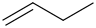 Butene molecular structure