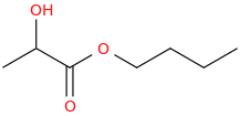 Butyl lactate molecular structure