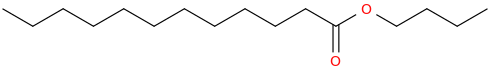 Butyl laurate molecular structure