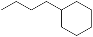 Butylcyclohexane molecular structure
