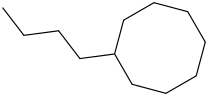 Butylcyclooctane molecular structure
