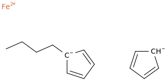 Butylferrocene molecular structure