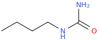 Butylurea molecular structure