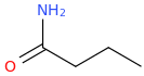 Butyramide molecular structure