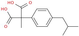 CARBOXYIBUPROFEN molecular structure