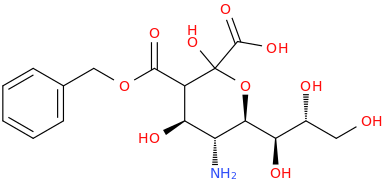 CBZ-NEURAMINIC ACID molecular structure