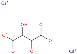 CESIUM TARTRATE molecular structure