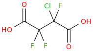 CHLOROTRIFLUOROSUCCINIC ACID molecular structure