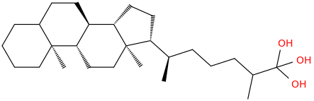 CHOLESTANETRIOL molecular structure