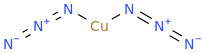 COPPER AZIDE molecular structure