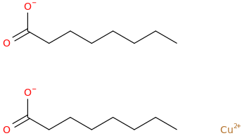 COPPER CAPRYLATE molecular structure