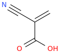 CYANOACRYLICACID molecular structure