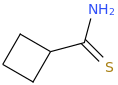CYCLOBUTANECARBOTHIOAMIDE molecular structure
