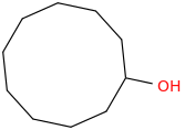 CYCLODECANOL molecular structure