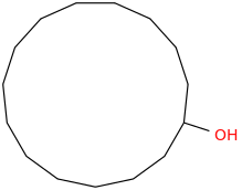 CYCLOPENTADECANOL molecular structure