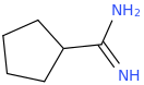 CYCLOPENTANECARBOXIMIDAMIDE molecular structure