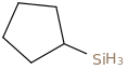 CYCLOPENTYLSILANE molecular structure