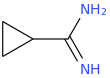 CYCLOPROPANECARBOXAMIDINE molecular structure