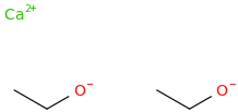 Calcium diethanolate molecular structure