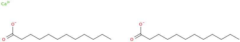 Calcium dilaurate molecular structure