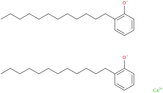 Calcium dodecylphenolate molecular structure