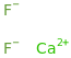 Calcium fluoride molecular structure