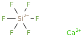 Calcium hexafluorosilicate molecular structure