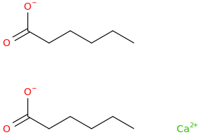 Calcium hexanoate molecular structure