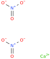 Calcium nitrate molecular structure