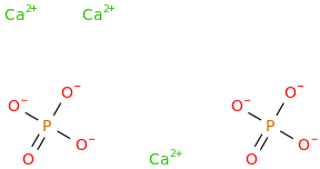 Calcium phosphate molecular structure
