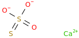 Calcium thiosulphate molecular structure