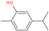 Carvacrol molecular structure