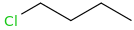 Chlorobutane molecular structure