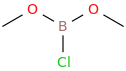 Chlorodimethoxyborane molecular structure