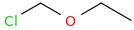 Chloromethoxyethane molecular structure