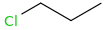 Chloropropane molecular structure