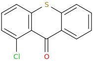 Chlorothioxanthone molecular structure