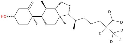 Cholesterol-d6 molecular structure