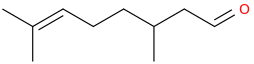 Citronellal molecular structure