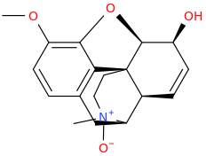 Codeine N-oxide molecular structure