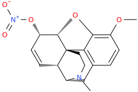 Codeine nitrate molecular structure