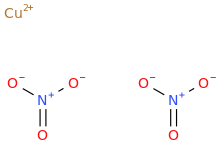 Copper dinitrate molecular structure