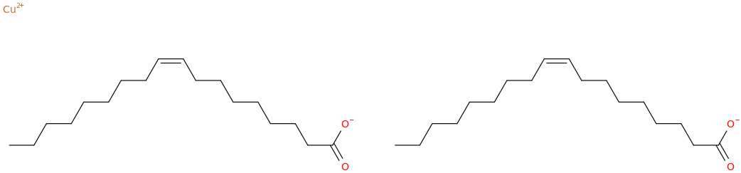 Copper dioleate molecular structure