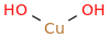 Copper hydroxide molecular structure