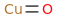 Copper oxide molecular structure
