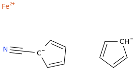 Cyanoferrocene molecular structure