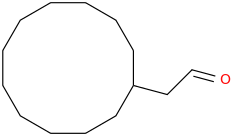 Cyclododecaneacetaldehyde molecular structure