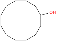 Cyclododecanol molecular structure