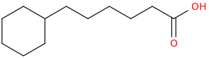 Cyclohexanecaproic acid molecular structure