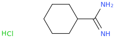 Cyclohexanecarboxamidine hydrochloride molecular structure